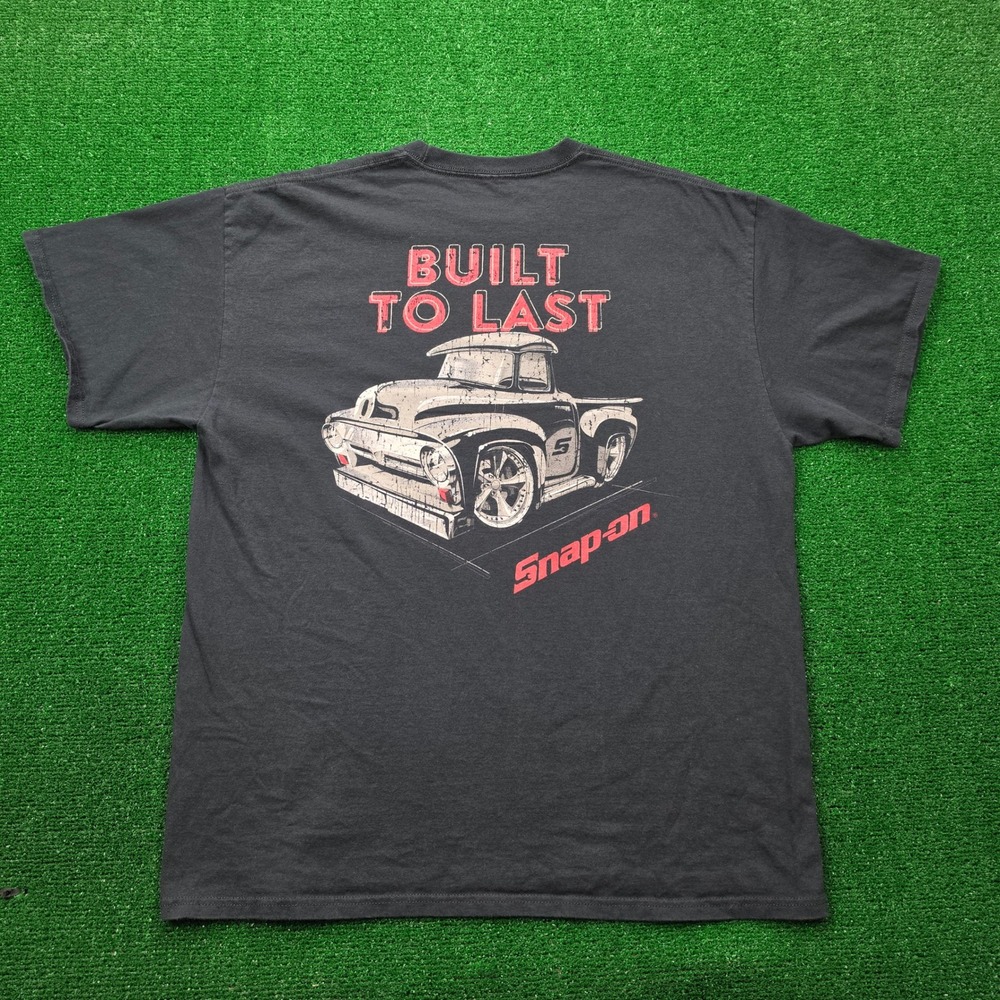Snap-on Tools Built To Last Vintage Pickup Truck Graphic Tshirt Mens XL Black